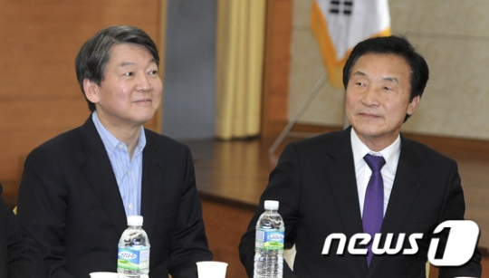 안철수 국민의당 전 대표와 손학규 민주당 전 대표. /사진=뉴스1