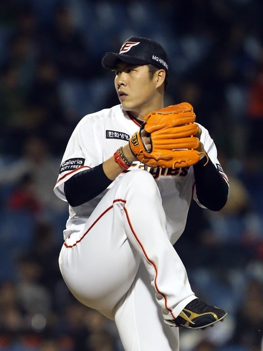 19일 kt wiz전에서 복귀전을 치른 권혁. /사진=한화 이글스 제공