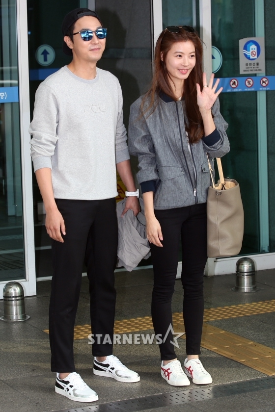 조성윤 윤소이 / 인천국제공항=임성균 기자