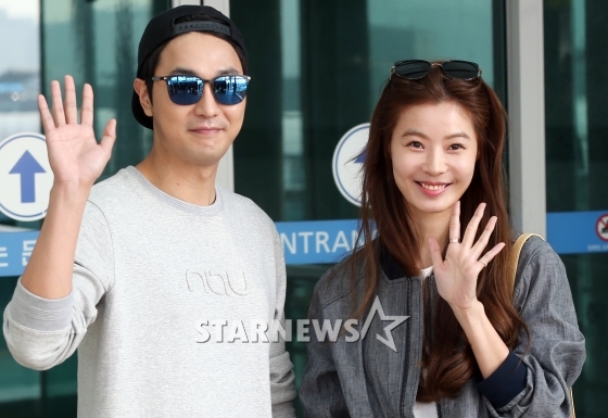 조성윤 윤소이 / 인천국제공항=임성균 기자