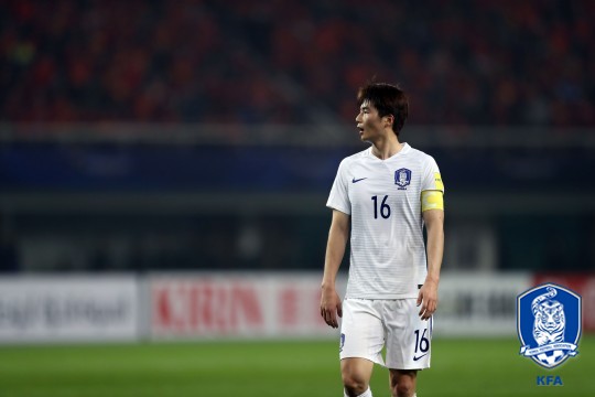 '주장' 기성용. /사진=대한축구협회 제공