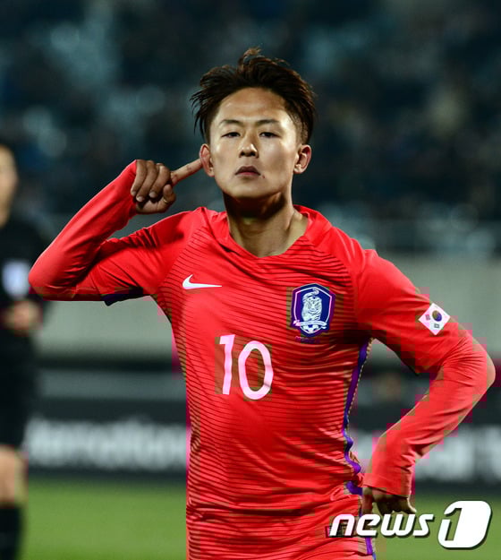 2골을 기록한 이승우 /사진=뉴스1