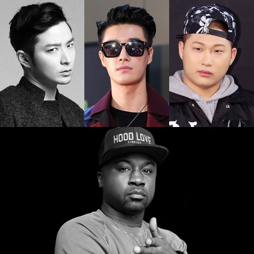 (왼쪽 위부터) 버벌진트, 산이, 스윙스, 해복 /사진=스타뉴스, 오버클래스