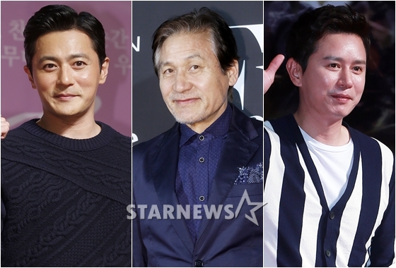 장동건 안성기 김민종 / 사진=스타뉴스