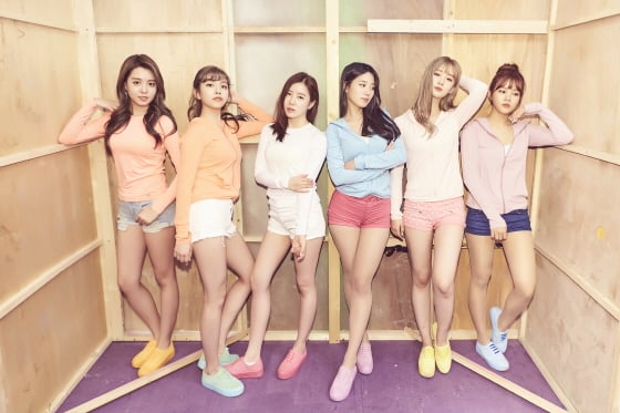 걸그룹 베리굿. 왼쪽부터 세형, 고운, 태하, 조현, 다예, 서율