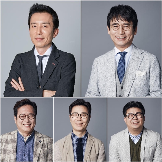 유희열, 유시민, 정재승, 김영하, 황교익(사진 위 왼쪽부터 시계방향)/사진제공=tvN