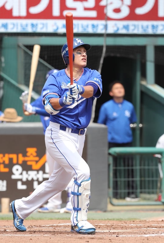 통산 450홈런을 기록한 이승엽. /사진=삼성 라이온즈 제공