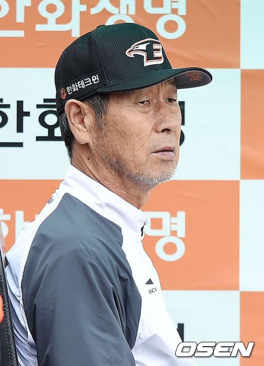 감독직 사의를 표명한 한화 이글스 김성근 감독.