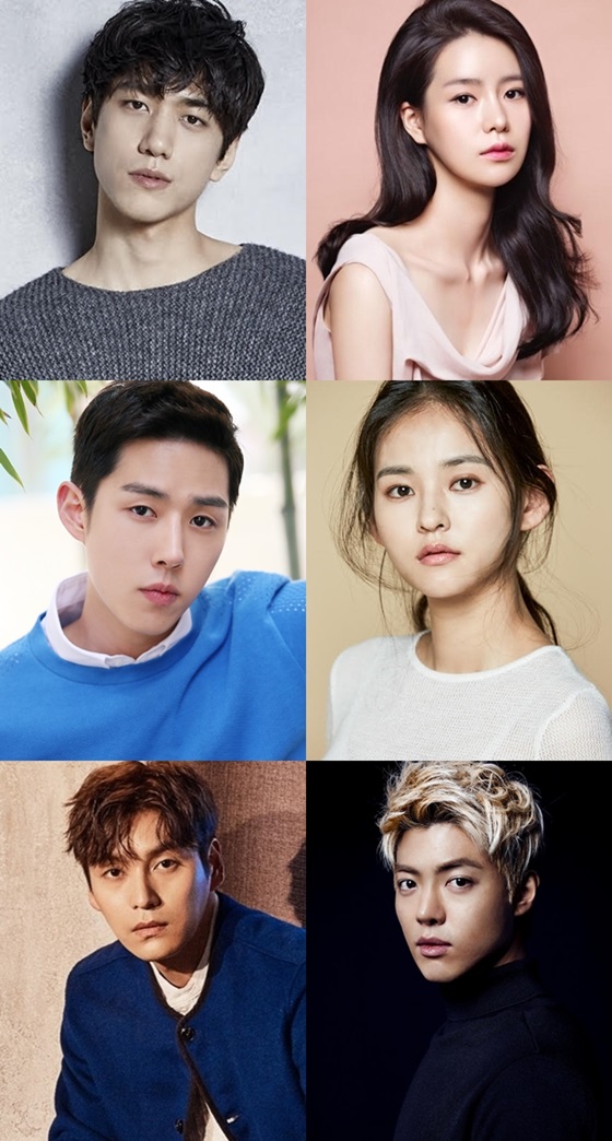 성준(왼쪽위부터 시계방향), 임지연, 김윤혜, 강남, 최성준, 백성현/사진제공=스튜디오 인빅투스