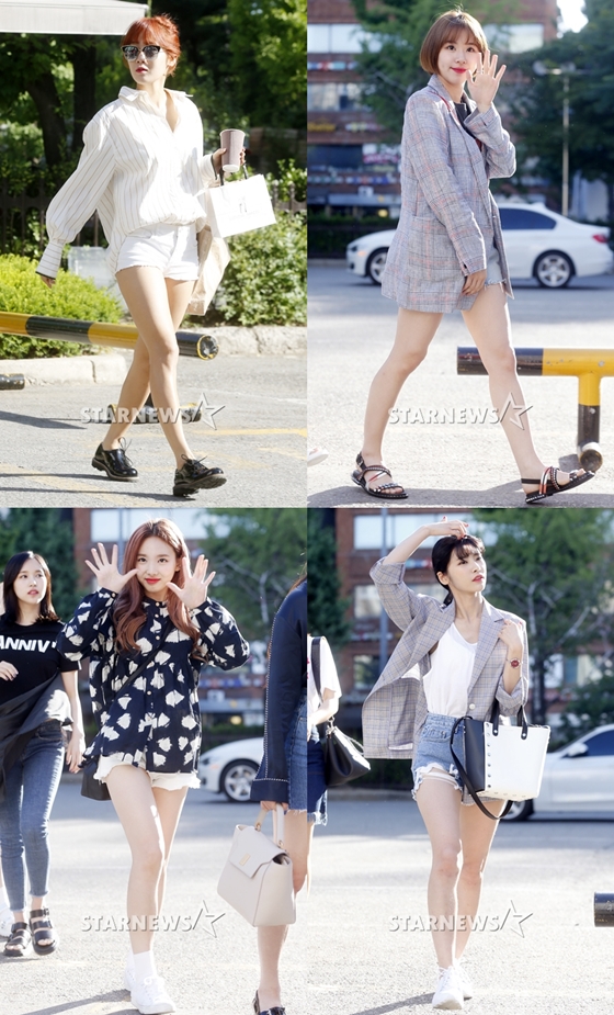 소유, 채영, 나영, 기희현/사진=김휘선 기자