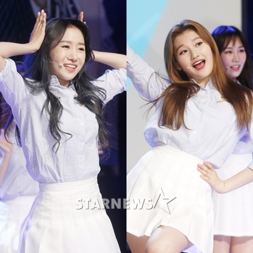 (왼쪽부터) 엠넷 '프로듀스 101' 출신 박가을, SBS '서바이벌 오디션 K팝스타 시즌6' 출신 고아라 /사진=김휘선 기자