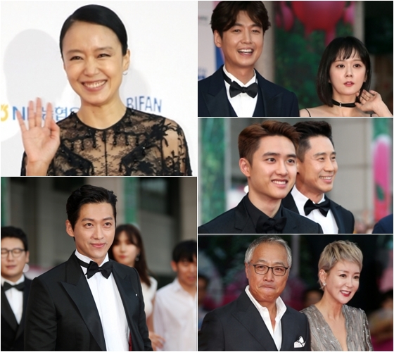 제 21회 부천국제판타스틱영화제 개막식에 참석한 스타들. 전도연, 정경호, 장나라, 도경수, 신하균, 남궁민, 이경영, 이상아 / 사진=임성균 기자