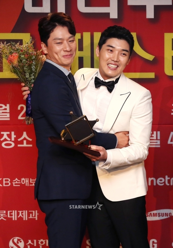 정상훈(사진 왼쪽)과 권혁수/사진=홍봉진 기자