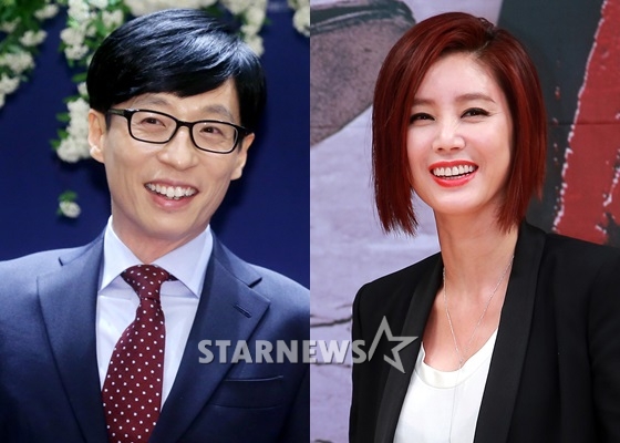 유재석(왼쪽)과 김성령/사진=스타뉴스