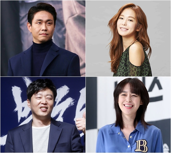 왼쪽 위부터 시계방향으로 오정세 정유진 이하나 김희원 / 사진=스타뉴스, YG케이플러스