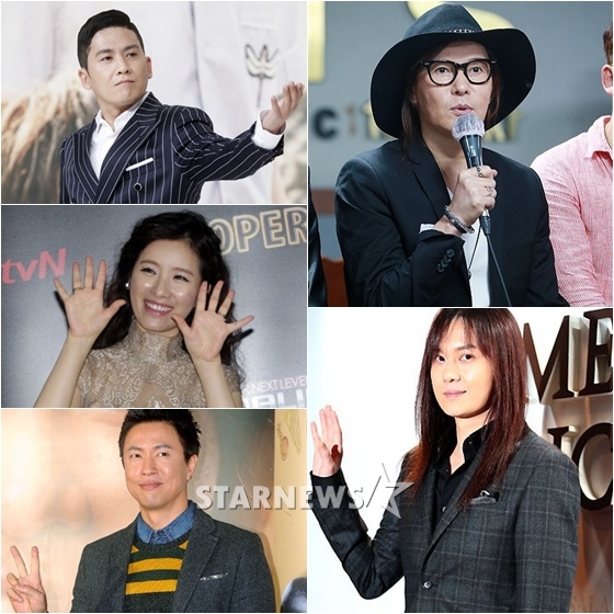 홍경민(왼쪽위부터 시계방향), 김종서, 김경호, 김정민, 박기영 /사진=스타뉴스