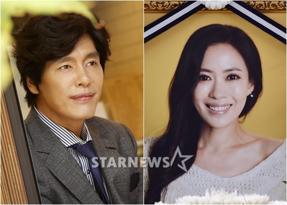 최성국(사진 왼쪽)과 故 유채영 / 사진=스타뉴스