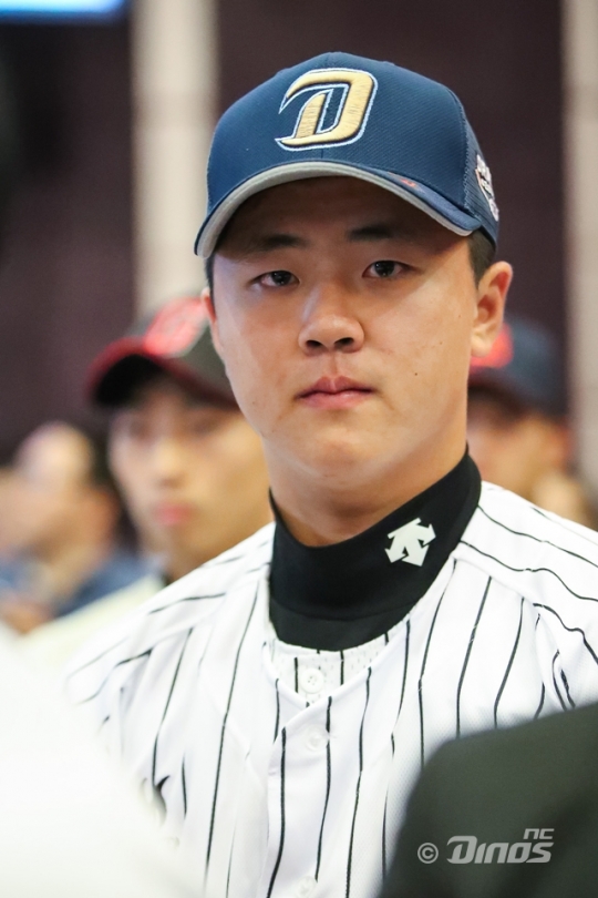 NC가 2차 1라운드에 선택한 포수 김형준. /사진=NC 제공