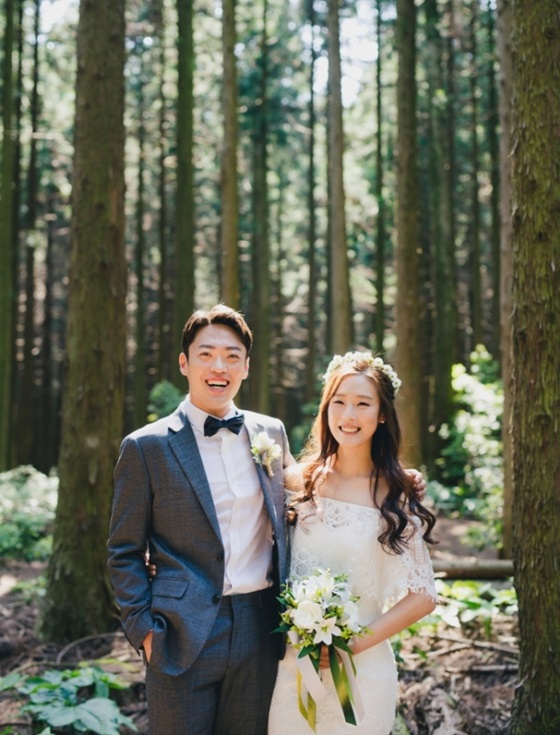 정순원(왼쪽)과 강지혜/사진제공=룩포메이션