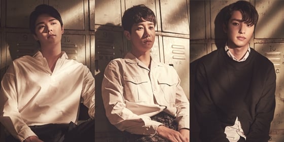 '베어 더 뮤지컬' 피터 역 윤소호, 강찬, 정휘 / 사진제공=㈜쇼플레이]