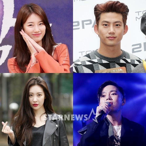 (왼쪽 위부터) 수지, 택연, 지소울, 선미 /사진=스타뉴스