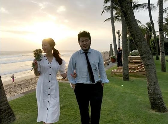 김희경(왼쪽)과 김기방/사진제공=미스틱엔터테인먼트