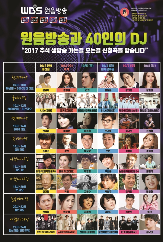 WBS 원음방송이 추석 연휴를 맞이해 102시간 특집 생방송을 실시한다. /사진=원음방송 제공