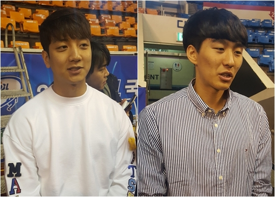 왼쪽부터 허훈, 양홍석. /사진=박수진 기자
