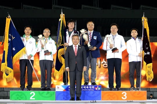 경기도선수단(종합1위), 충북선수단(종합2위), 서울시선수단(종합3위) /사진=대한체육회 제공