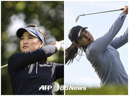 유소연(왼쪽)과 전인지 / 사진=AFPBBNews=뉴스1