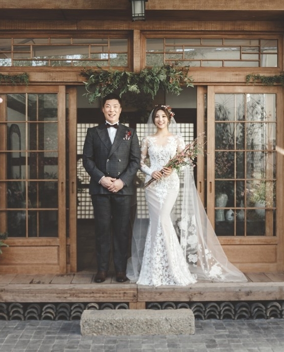 나지완 양미희 웨딩사진 / 사진제공=기아타이거즈