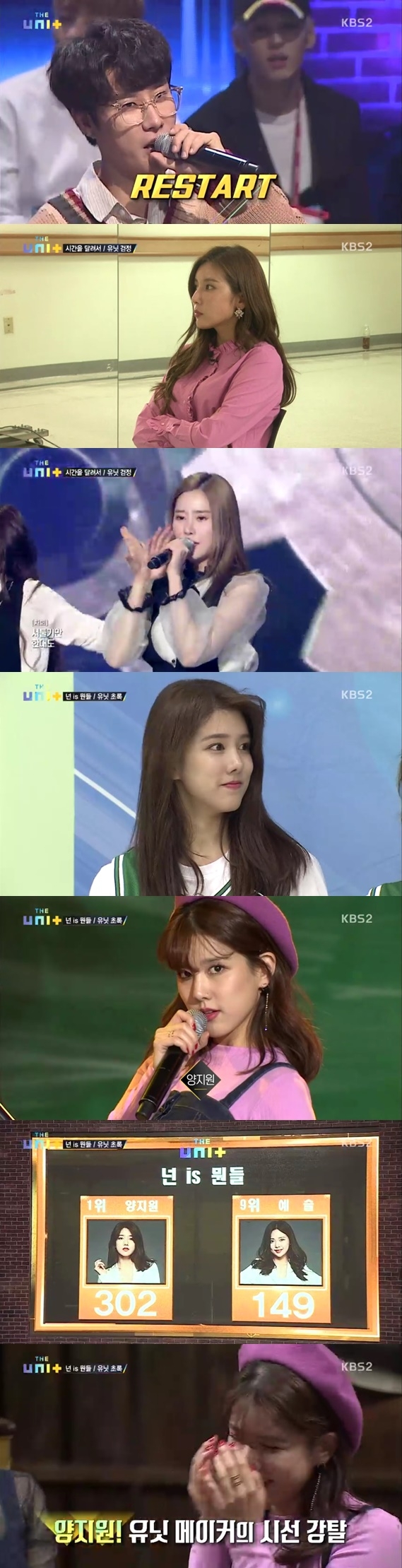 /사진=KBS 2TV 예능 '더유닛' 방송화면 캡처