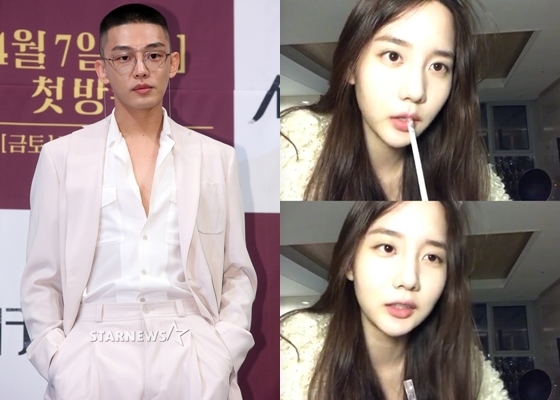 유아인, 한서희(사진 오른쪽)/사진=스타뉴스, 한서희 인스타그램(사진 오른쪽)