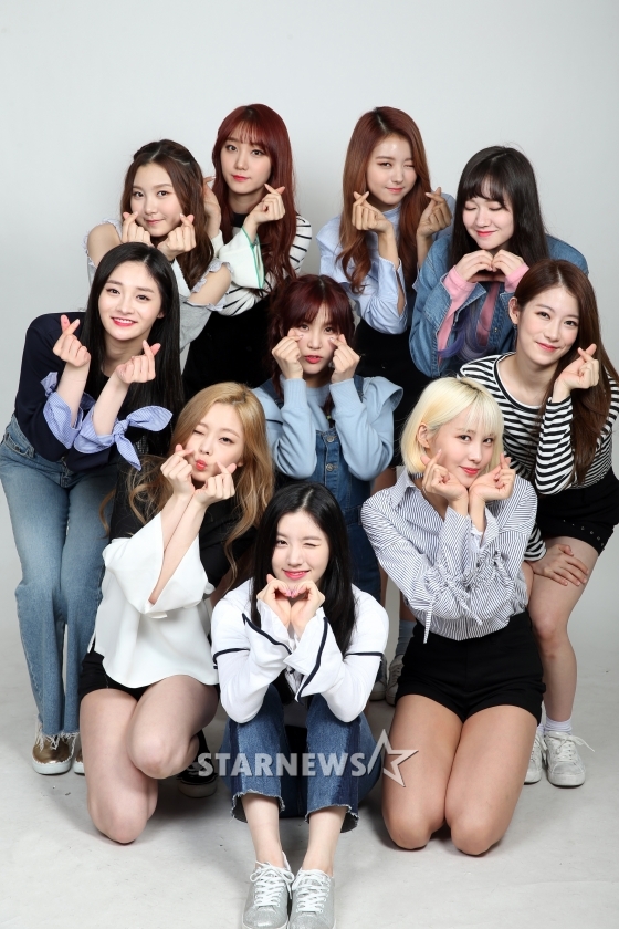 걸그룹 프리스틴(예하나, 로아, 성연, 나영, 카일라, 레나, 결경, 시연, 은아, 유하, 왼쪽 위부터 시계방향) /사진=임성균 기자