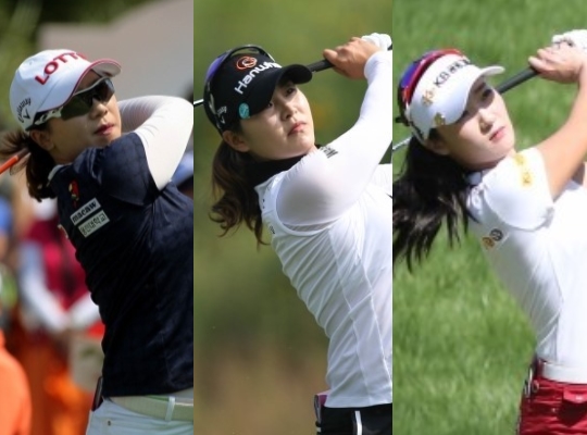 김지현2, 김지현, 오지현(왼쪽부터) / 사진제공=KLPGA