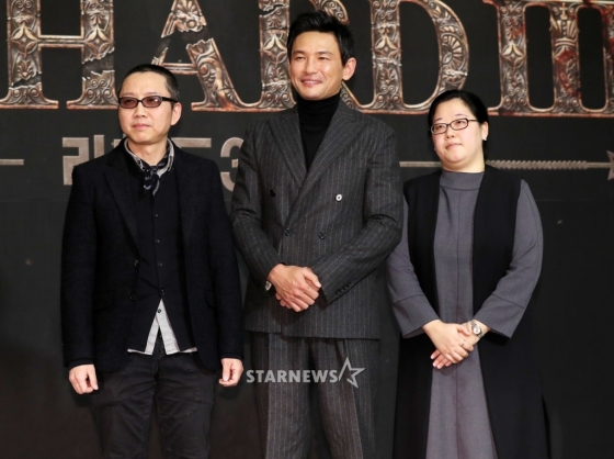 서재형 연출, 황정민, 한아름 작가 / 사진=김휘선 기자