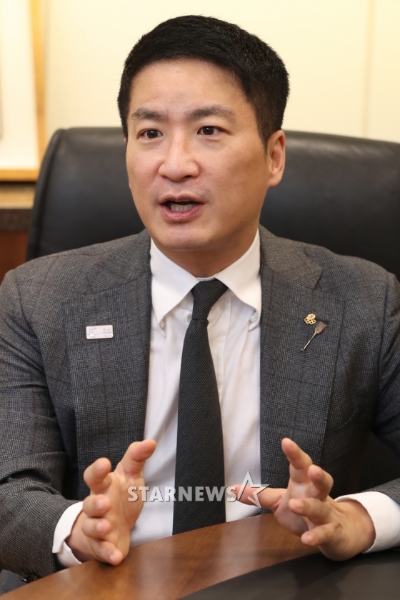 김용빈 대한카누연맹회장./사진= 이기범 기자