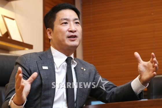 김용빈 대한카누연맹회장./사진= 이기범 기자
