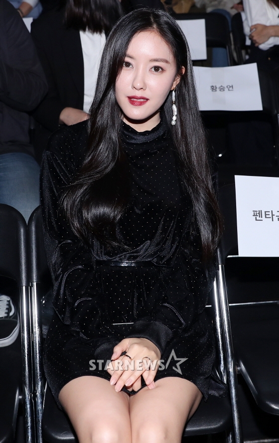 티아라 멤버 효민 /사진=김휘선 기자