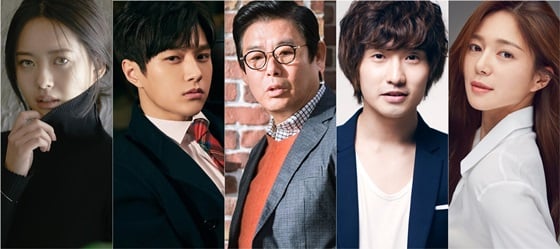 고아라, 김명수, 성동일, 류덕환, 이엘리야(사진 왼쪽부터)/사진제공=아티스트컴퍼니, 울림엔터테인먼트, 드라마하우스, 씨엘엔컴퍼니, 킹콩 by 스타쉽