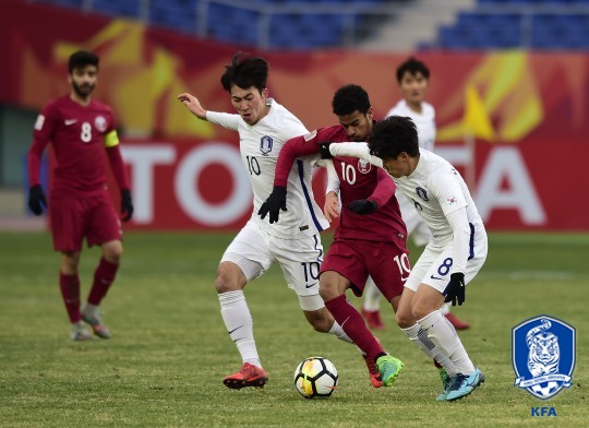 한국-카타르전 모습 /사진=대한축구협회 제공