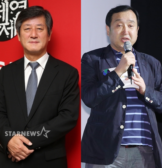 이용관 신임 부산국제영화제 이사장과 전양준 신임 집행위원장/사진=머니투데이 스타뉴스