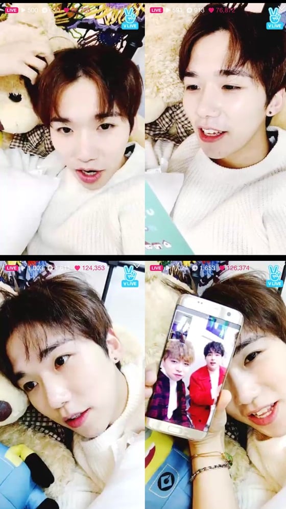 /사진=네이버 V앱 캡처