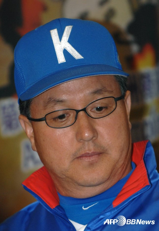 올림픽 본선을 앞둔 당시 김경문 감독. /AFPBBNews=뉴스1