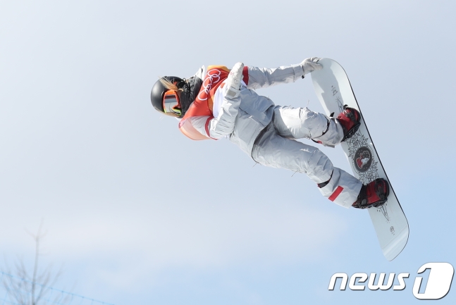 여자 하프파이프 예선에서 압도적인 1위에 오른 클로이 김 / 사진=뉴스1