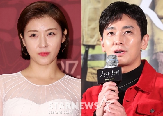 하지원(왼쪽)과 주지훈/사진=스타뉴스