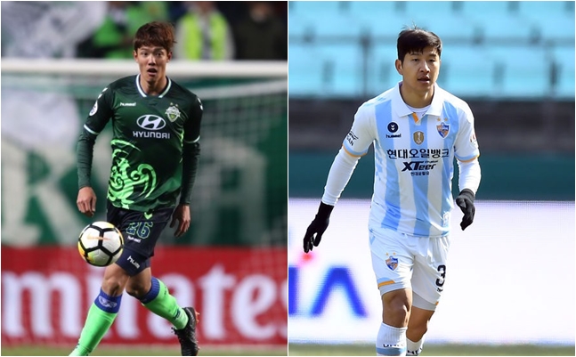 홍정호, 박주호(왼쪽부터) /사진=한국프로축구연맹 제공