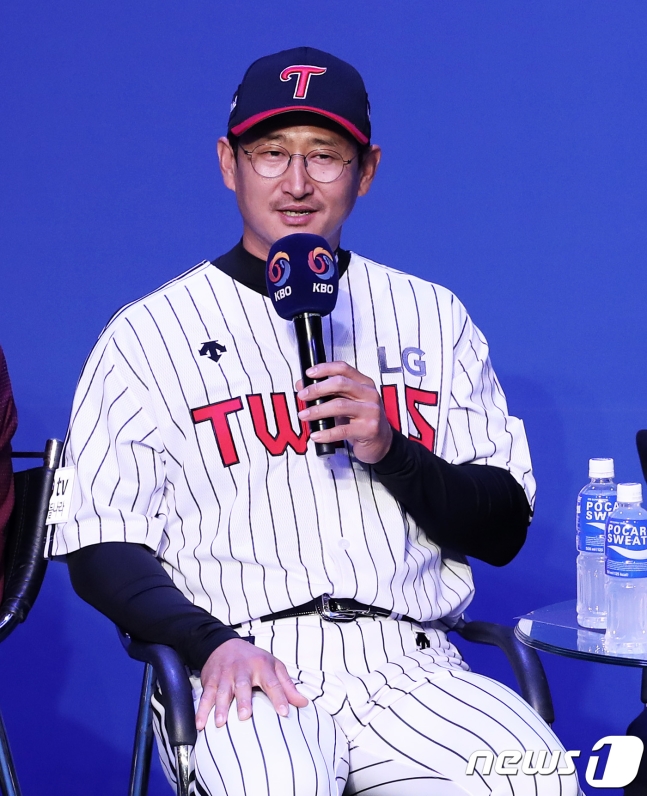 세 가지 공약을 내건 박용택. /사진=뉴스1