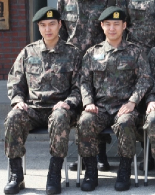 이민호, 서준영/사진=육군훈련소 홈페이지