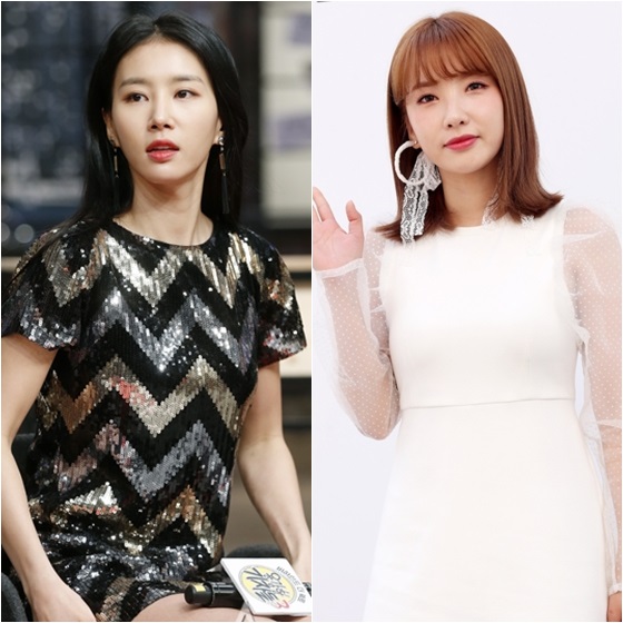 김정민(왼쪽)과 레인보우 지숙 /사진=스타뉴스